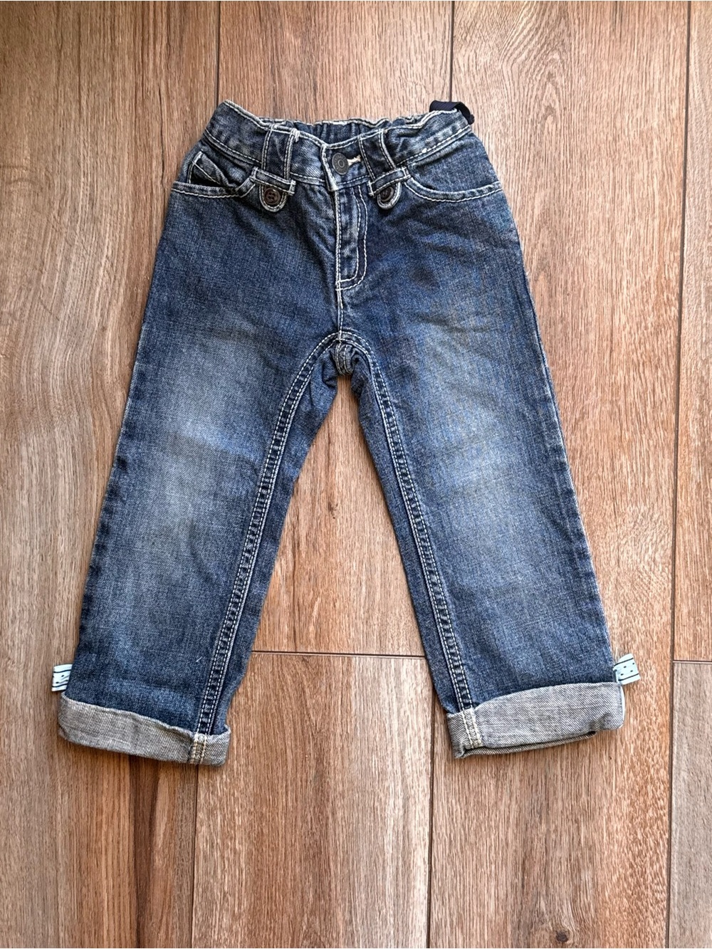 Gymboree Dark Wash Rolled-Hem Jeans